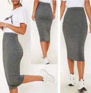 Wilfred Aritzia Bodycon Pencil Lis Skirt Heather Grey